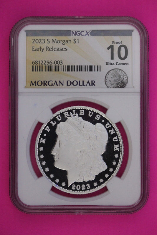 2023 S 10 (PR 70) Morgan Silver Dollar NGC Graded Certified Authentic Slab 89
