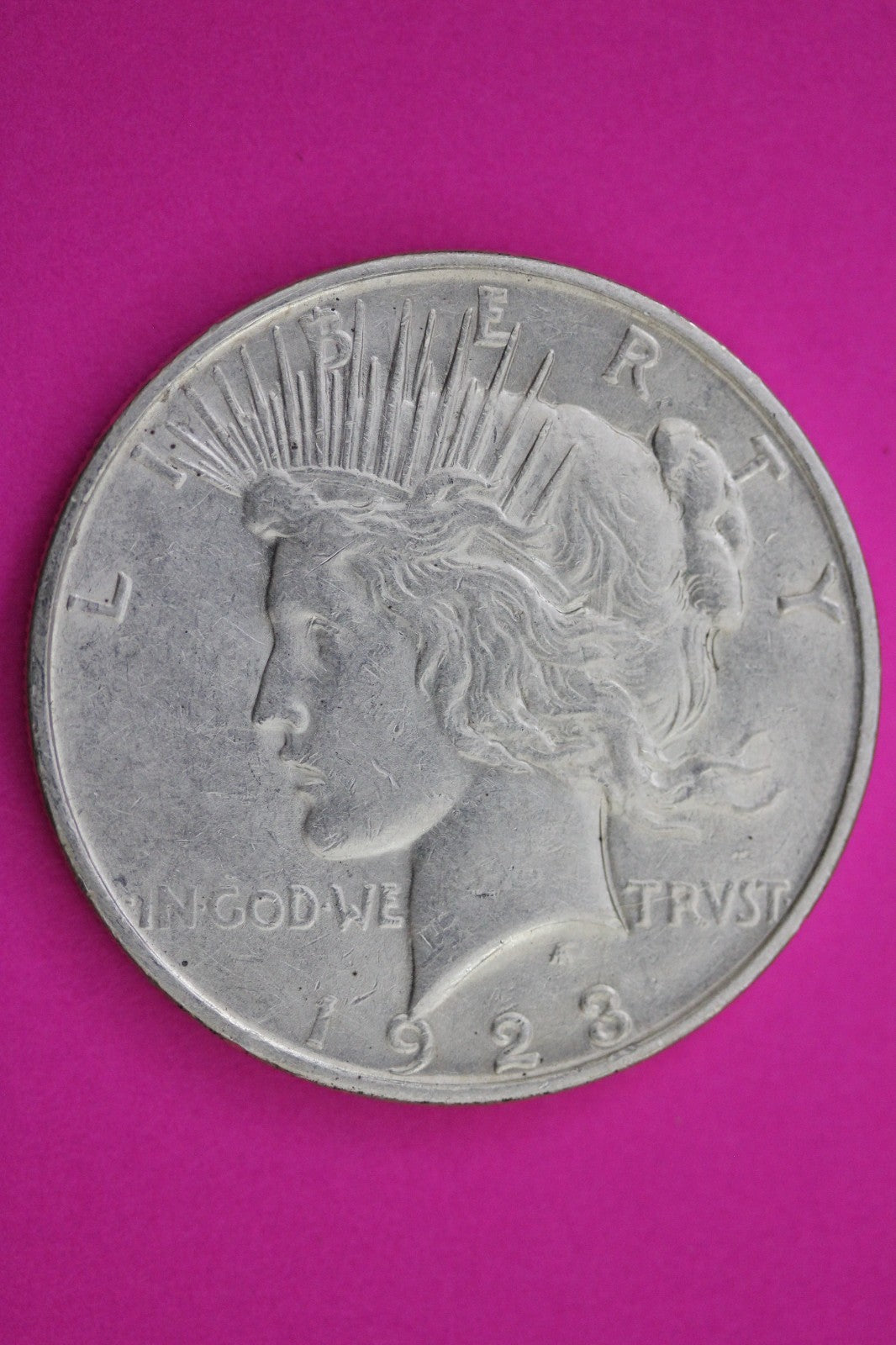 1923 D Peace Silver Dollar LIberty Coin Guaranteed Genuine American Seller 2025