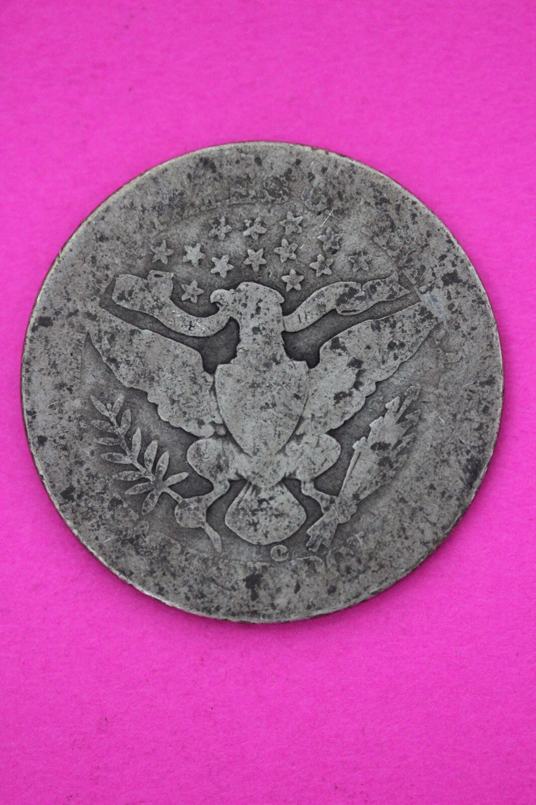 1898 O Barber Liberty Silver Quarter Scarce Semi Key Date New Orleans Mint 76