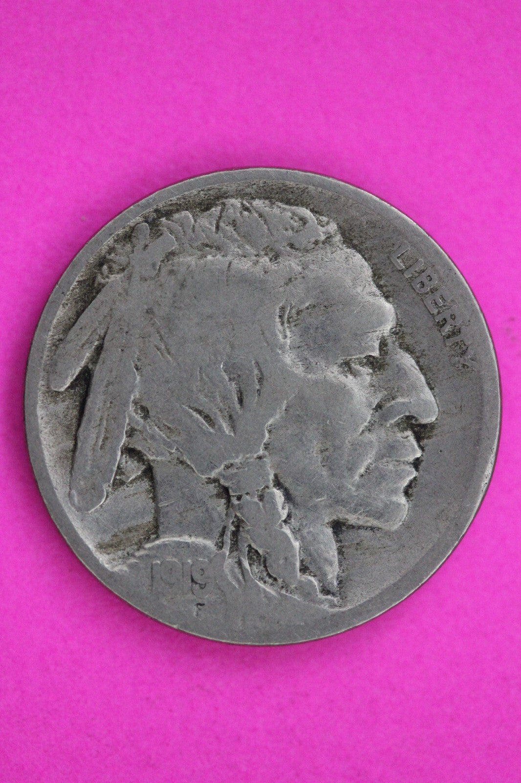 1919 S Buffalo Nickel Coin Guaranteed Authentic Genuine Coin Free Shipping 1324