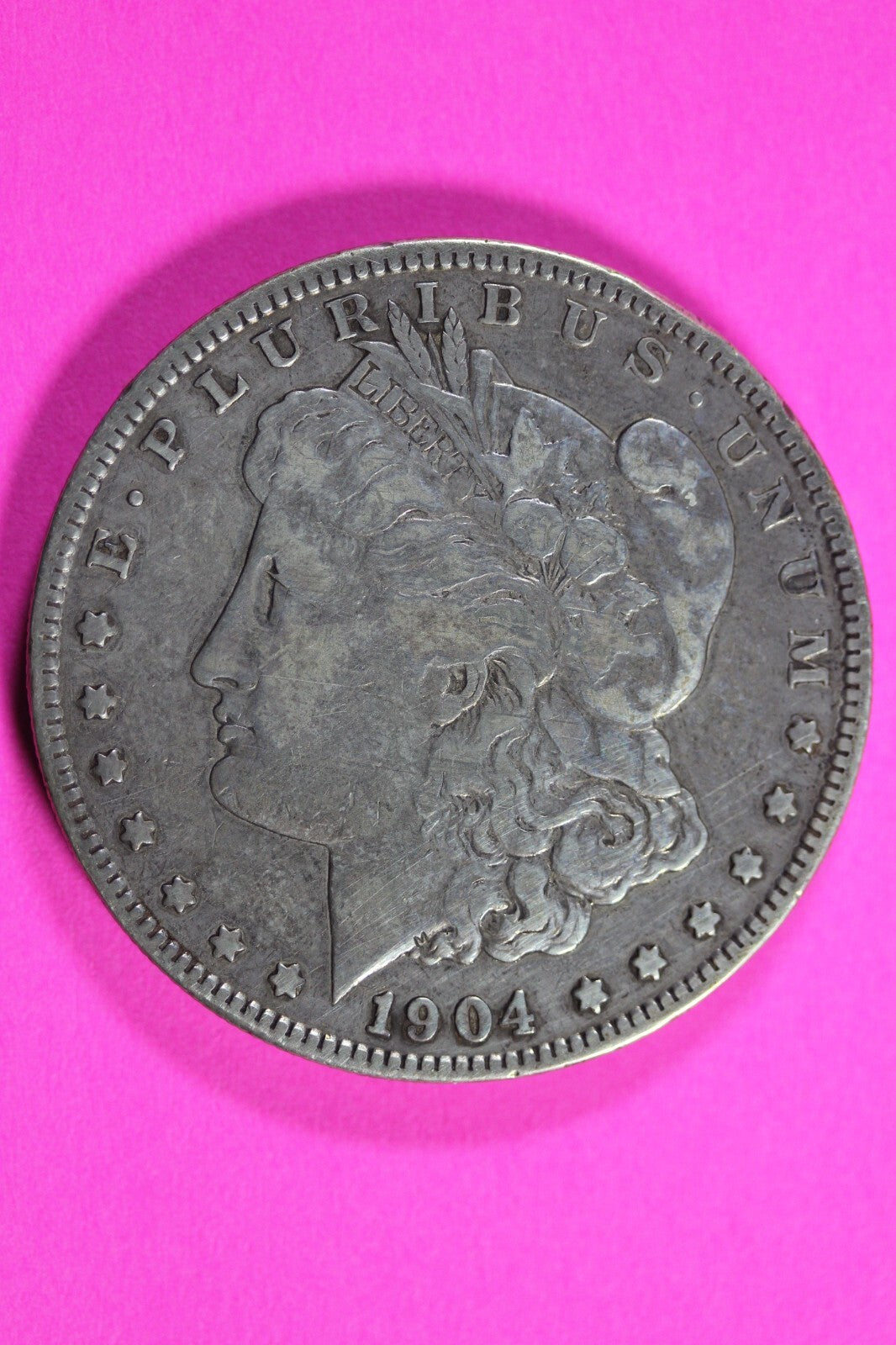 1904 S Morgan Lady Liberty Silver Dollar Key Date Coin San Francisco Mint 53