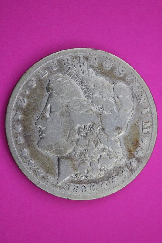 1890 CC Morgan Lady Liberty Carson City Mint Rare Key Date Silver Dollar 0161N
