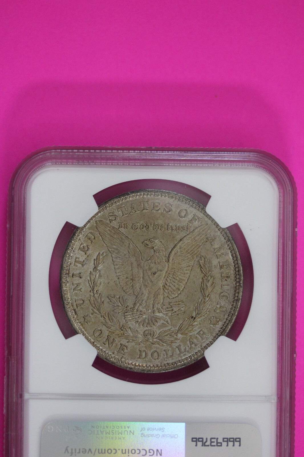 1921 P MS 63 Liberty Morgan Silver Dollar NGC Certified Graded Slab 227