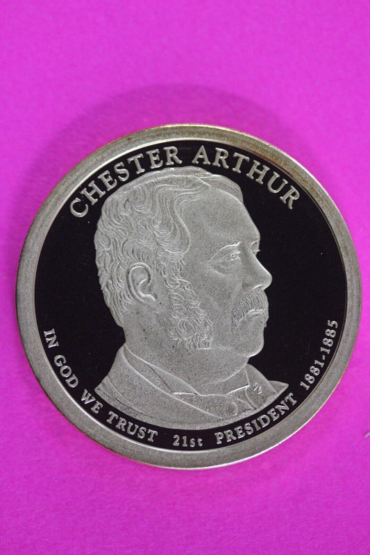 Proof 2012 S Chester Arthur Presidential Dollar DCAM Same Coin In Pics TOM 04