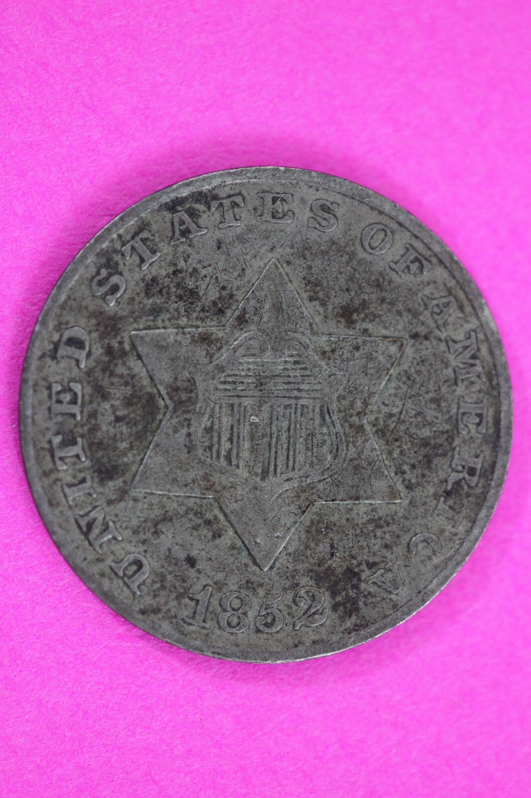 1852 Trime 3 Three Cent Silver Dime Exact Coin Shown In Pics Semi Key Date 119