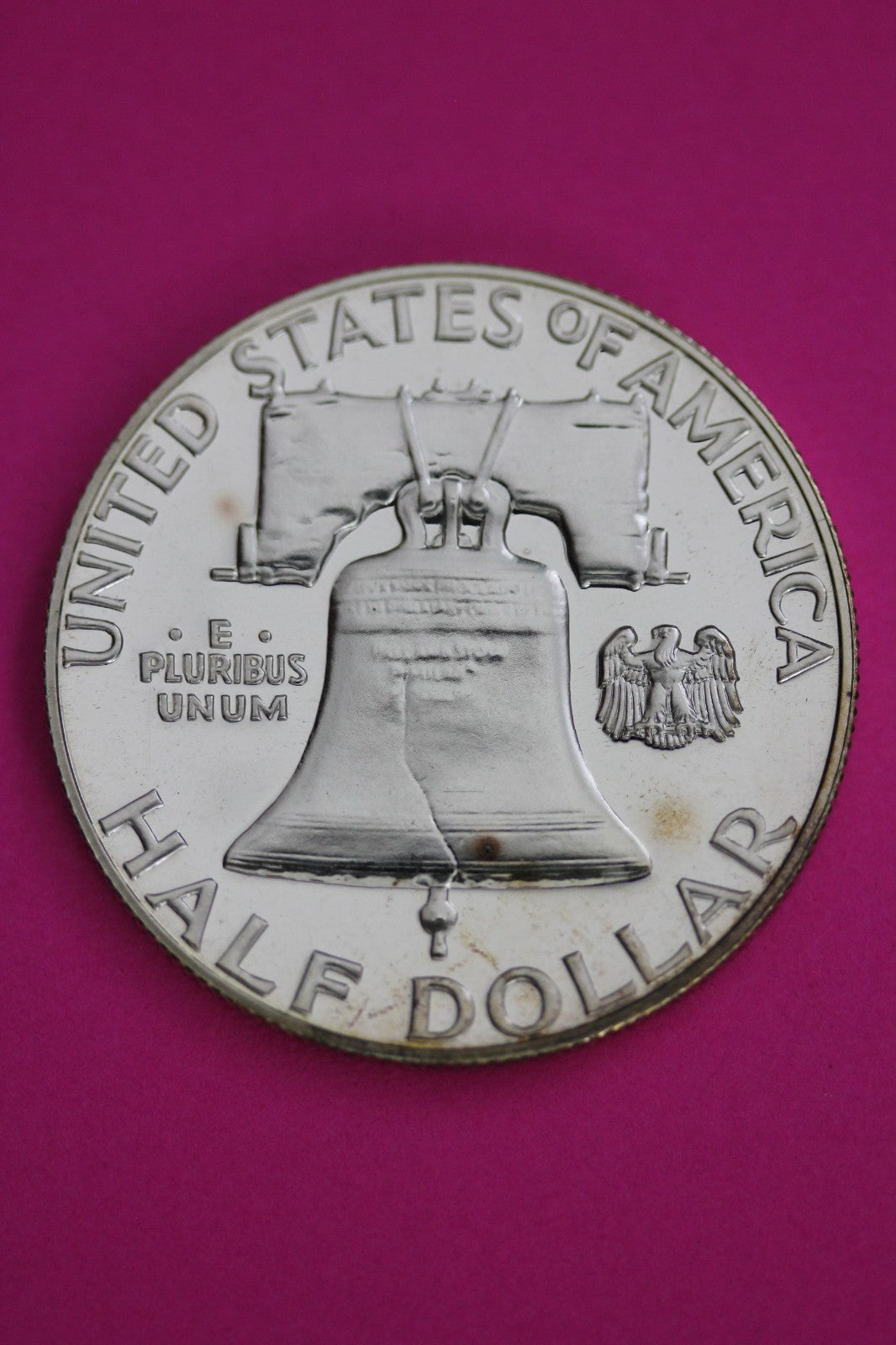 OBV Cameo 1962 Proof Ben Franklin Half Dollar Silver Coin Authentic Genuine 1788