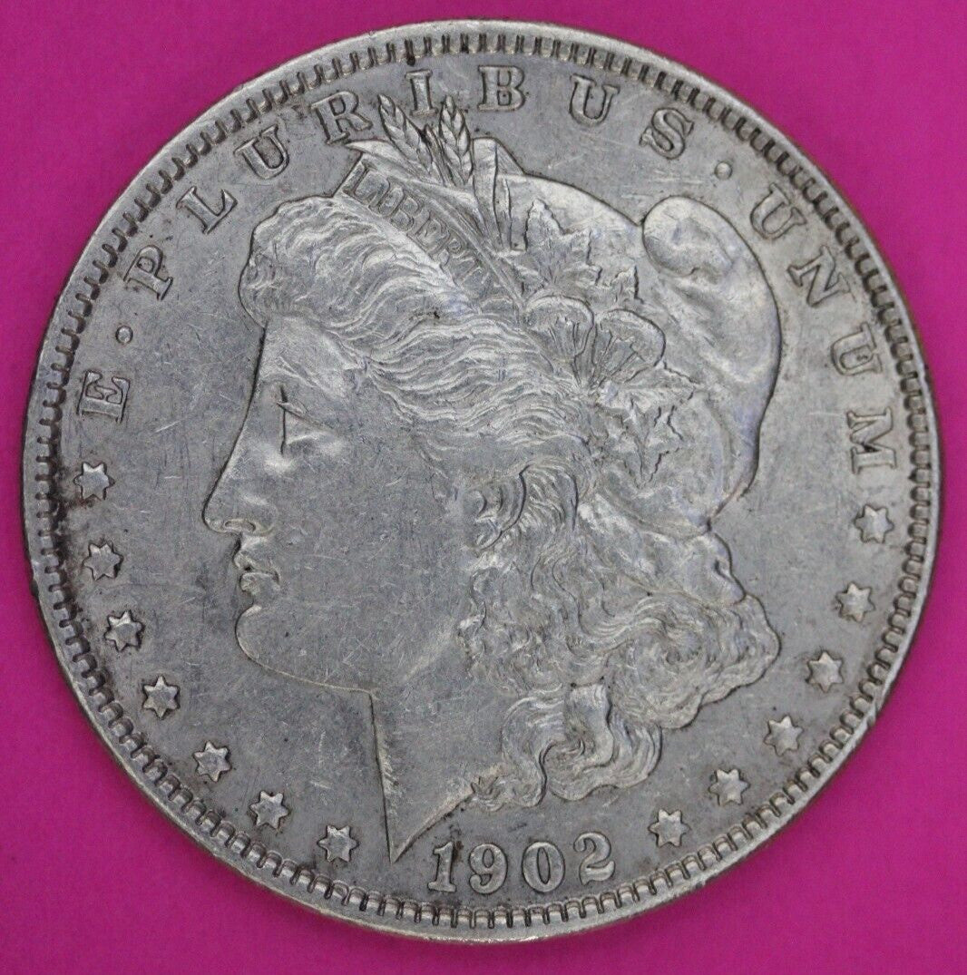 High Grade 1902 P Morgan Liberty Silver Dollar Scarce Semi Key Date Coin 50