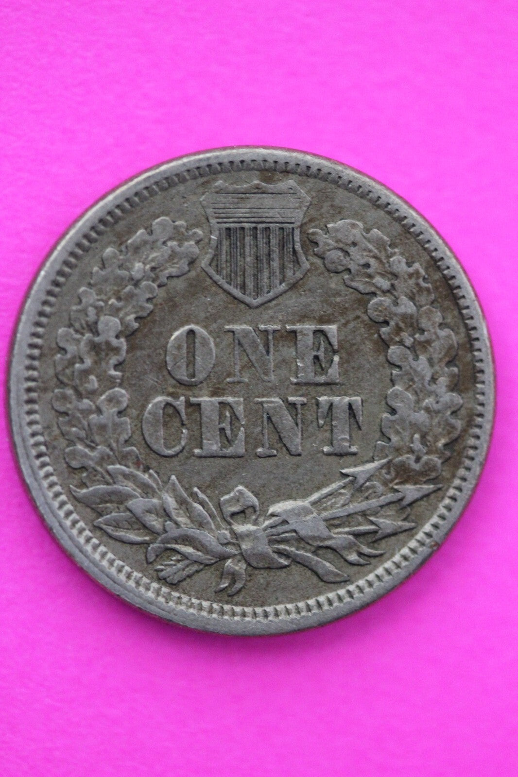 High Grade 1863 Copper Nickel Indian Head Cent Penny Scarce Semi Key Date 08