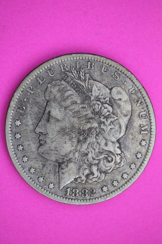 1882 CC Morgan Liberty Silver Dollar Guaranteed Authentic & Genuine Coin 2436