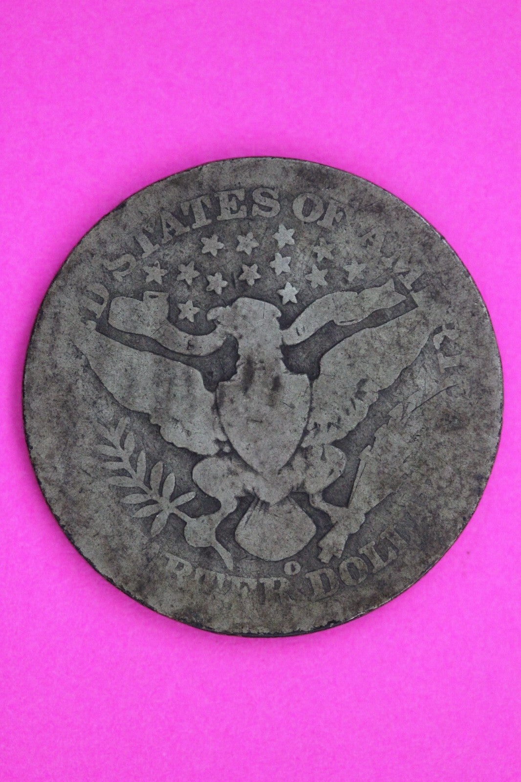 1909 O Barber Liberty Silver Quarter Guaranteed Authentic & Genuine Coin 1381