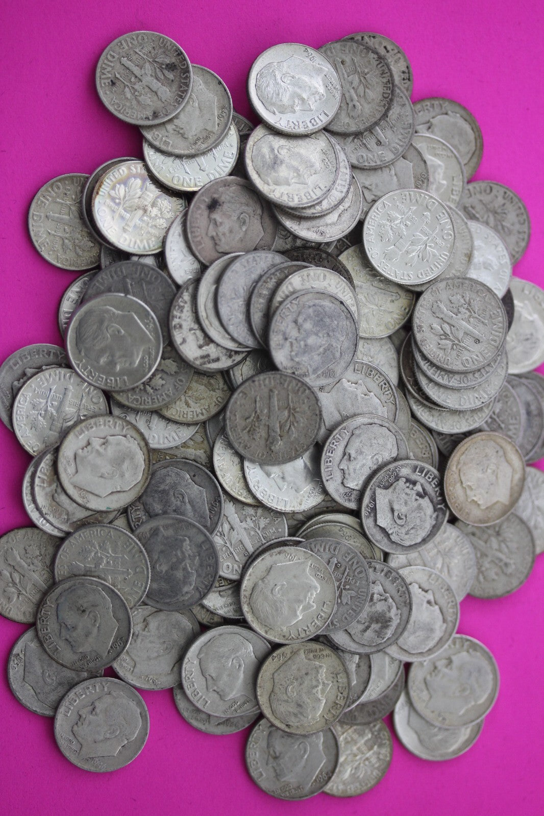 United States 90% Silver Coins $7.00 Face Value With One Morgan Dollar Junk