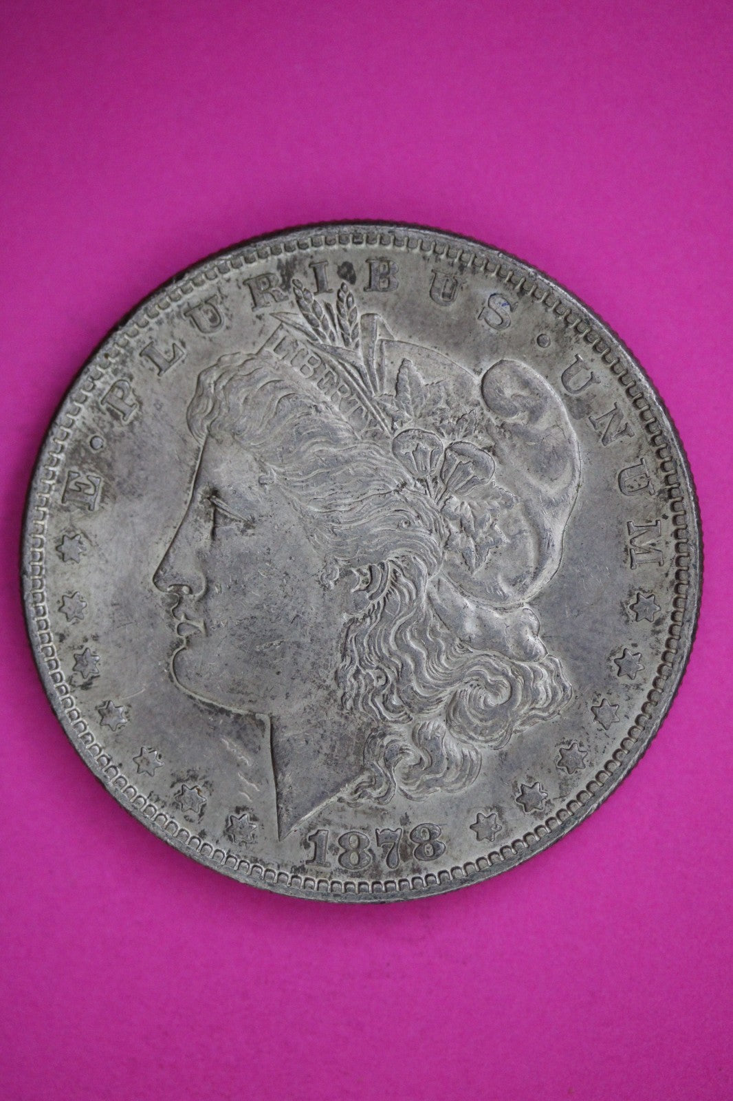 1878 S Morgan Lady Liberty Silver Dollar Guaranteed Authentic & Genuine 2729