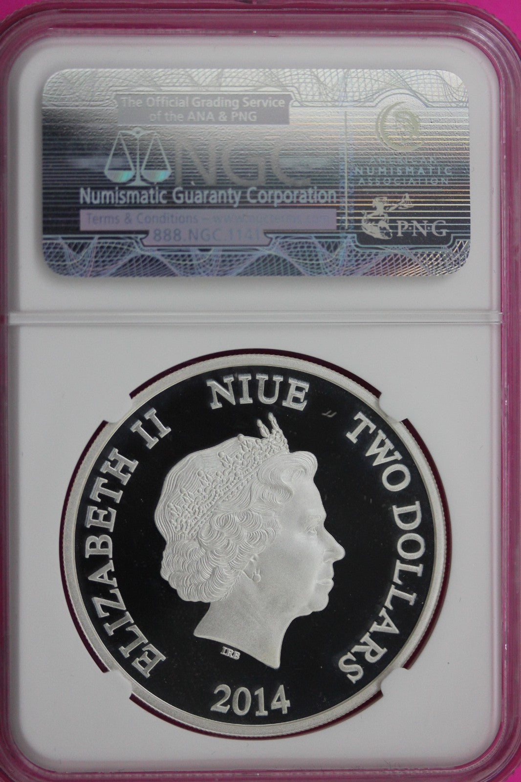 2014 Steamboat Willie PF 69 1 Ounce .999 Silver $2 Coin Niue NGC Certified 133