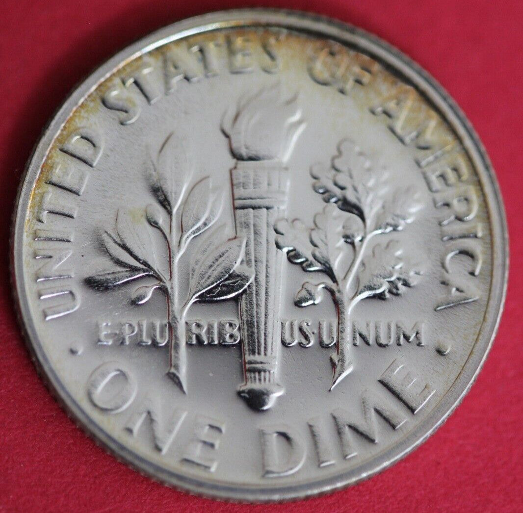 Toned 1962 Silver Proof Roosevelt Dime Exact Coin Shown Fast Shipping OCE 84