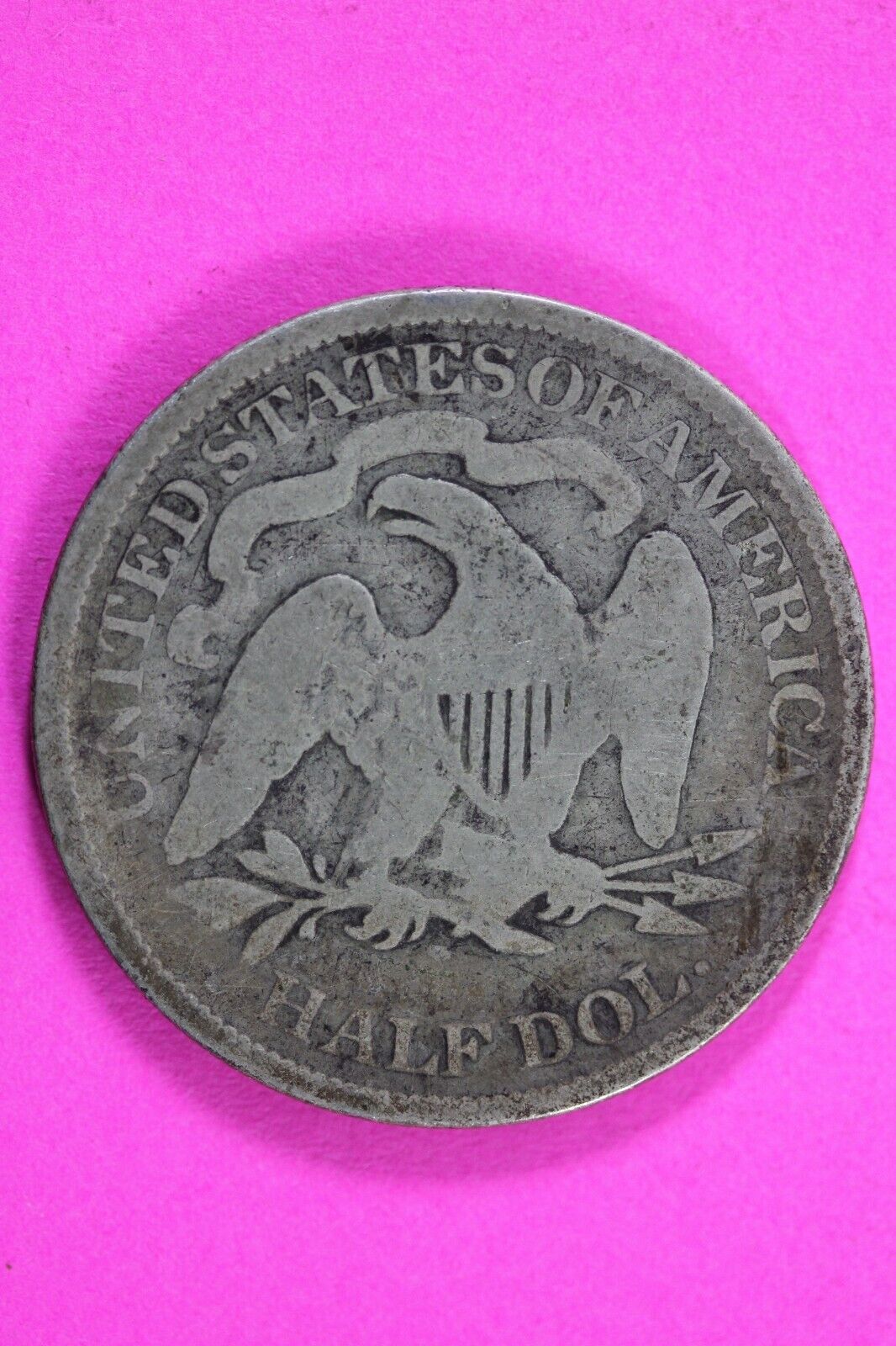 1876 P Seated Liberty Half Dollar Silver Semi Key Date Exact Coin In Pics 14