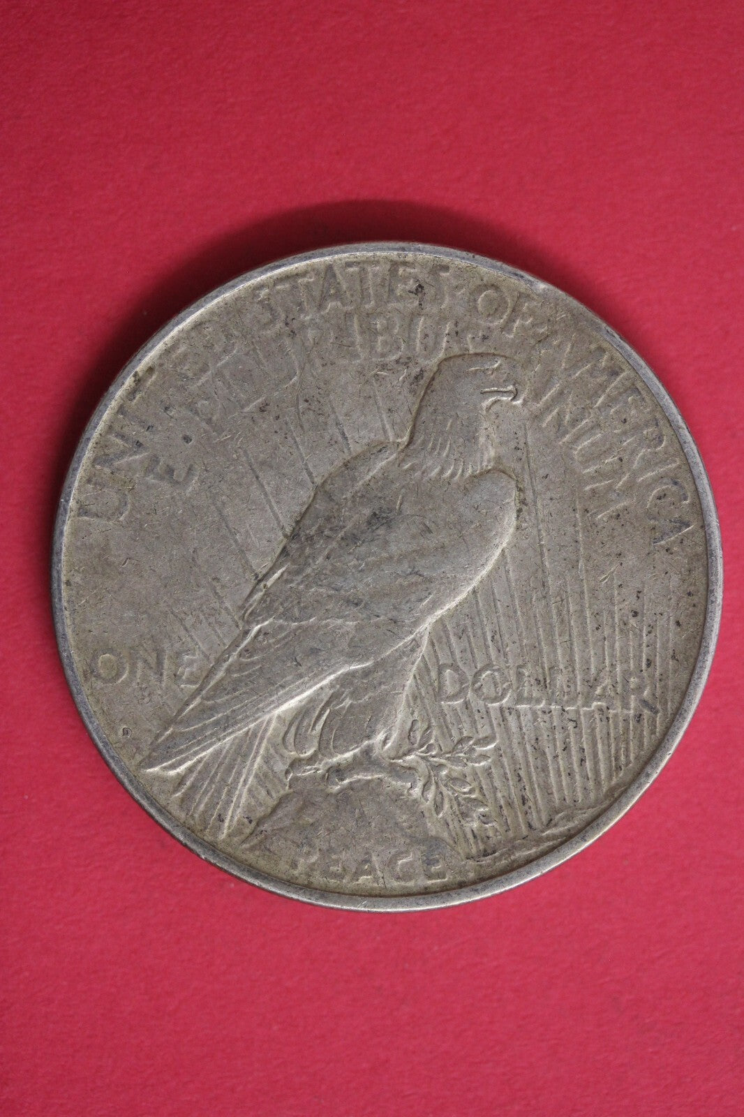 1923 D Curved Clip Mint Error Liberty Peace Silver Dollar Exact Coin OCE 548