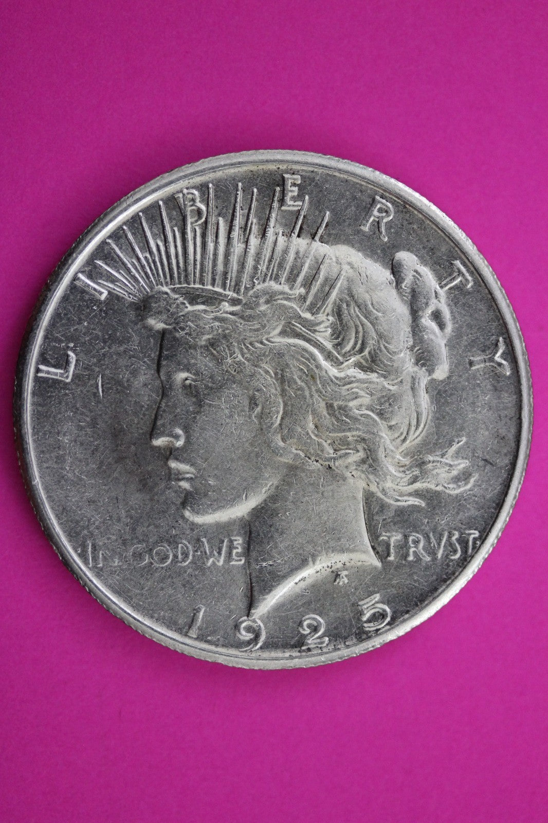 High Grade 1925 S Peace Liberty Silver Dollar Guaranteed Authentic Coin 1650