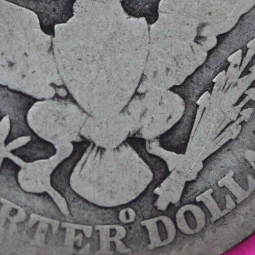 1904 O Barber Liberty Silver Quarter Scarce Semi Key Date New Orleans Mint 26