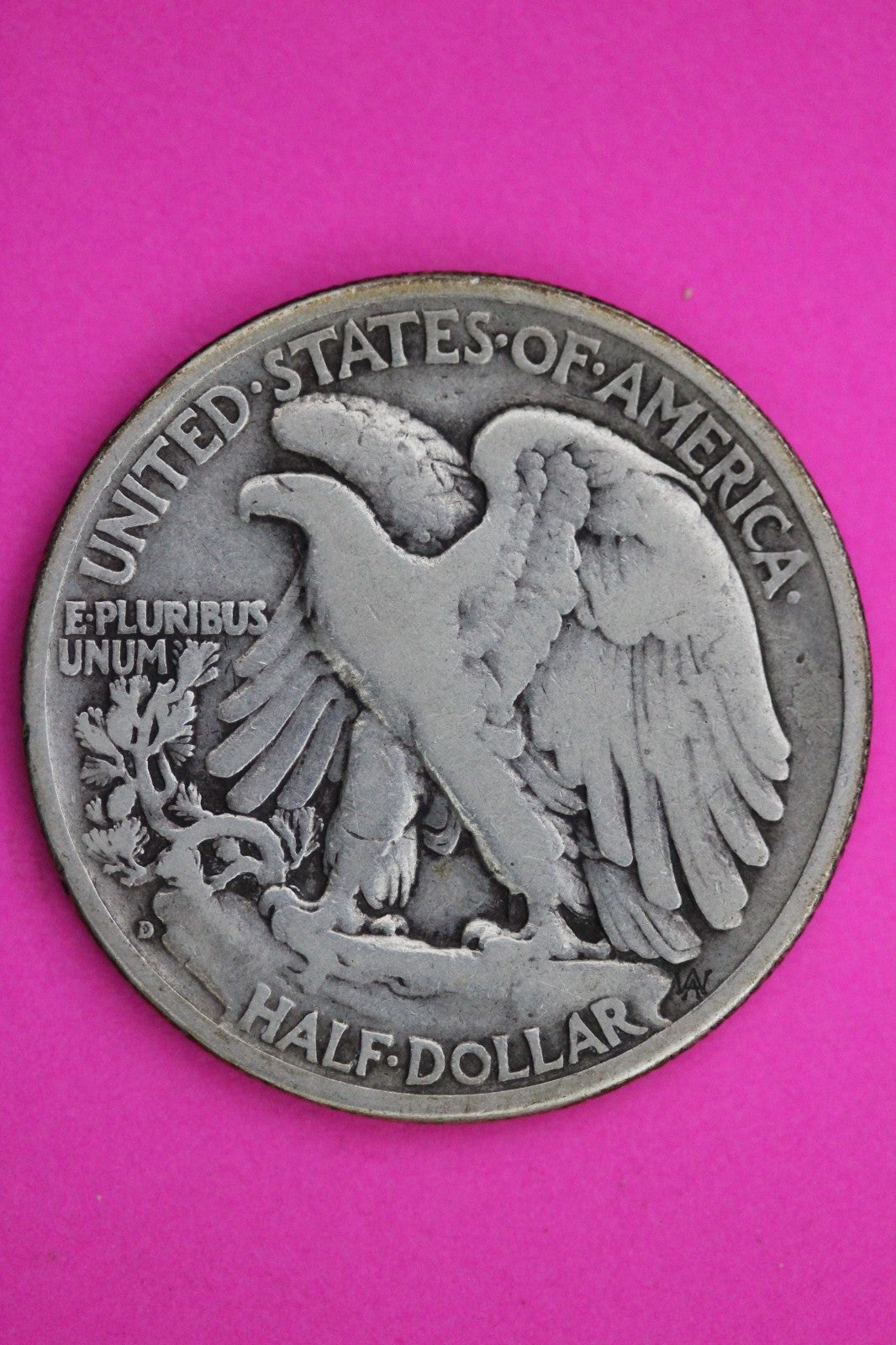 1938 D Walking Liberty Silver Half Dollar Guaranteed Authentic Genuine Coin 2349