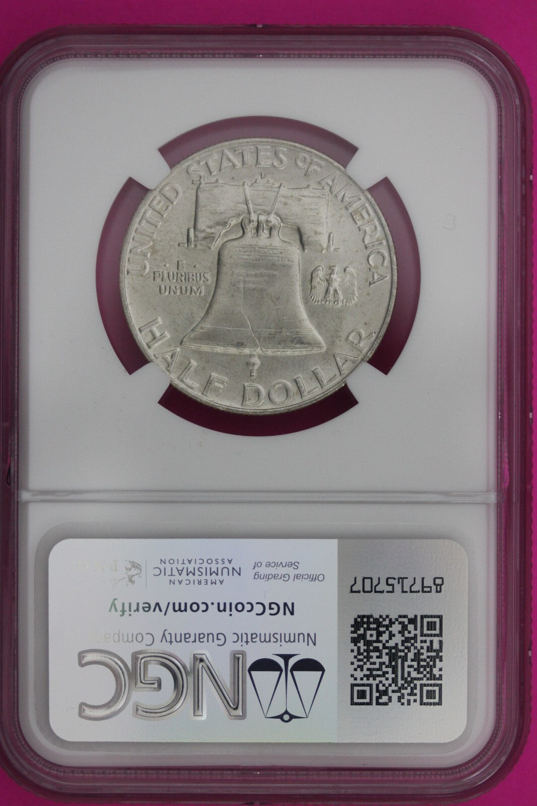 Full Bell Lines 1959 D MS 65 FBL Ben Franklin Half Dollar Silver Coin NGC 948