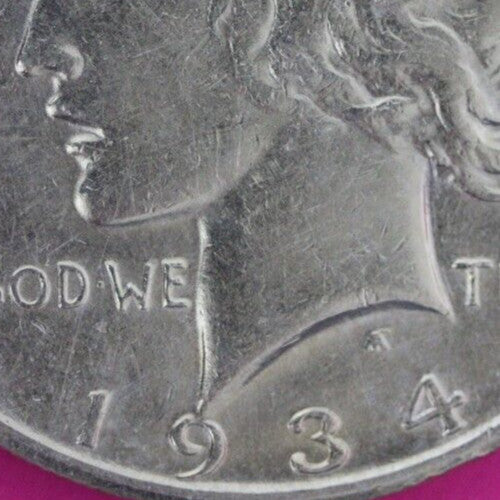 High Grade 1934 S Liberty Peace Silver Dollar San Francisco Semi Key Coin 118