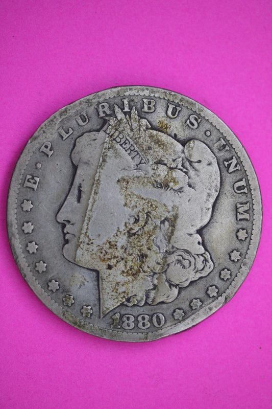 1880 CC Morgan Silver Dollar Coin Guaranteed Authentic American Seller 2508