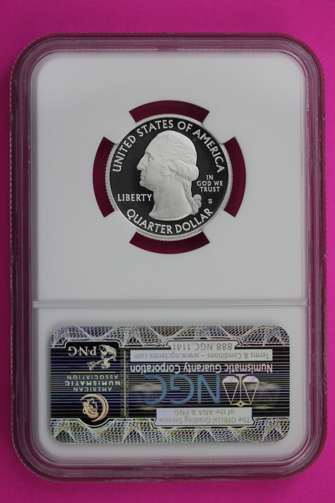 2010 S PF 70 Silver Quarter Hot Springs Park ATB NGC Graded Certified Slab 502