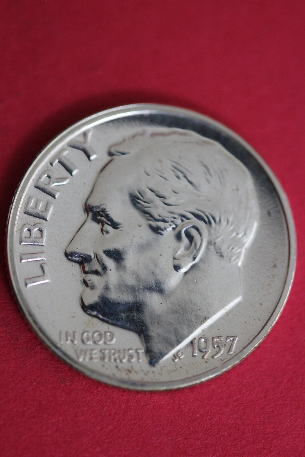 1957 Silver Proof Roosevelt Dime Exact Coin Shown Fast Shipping OCE 72