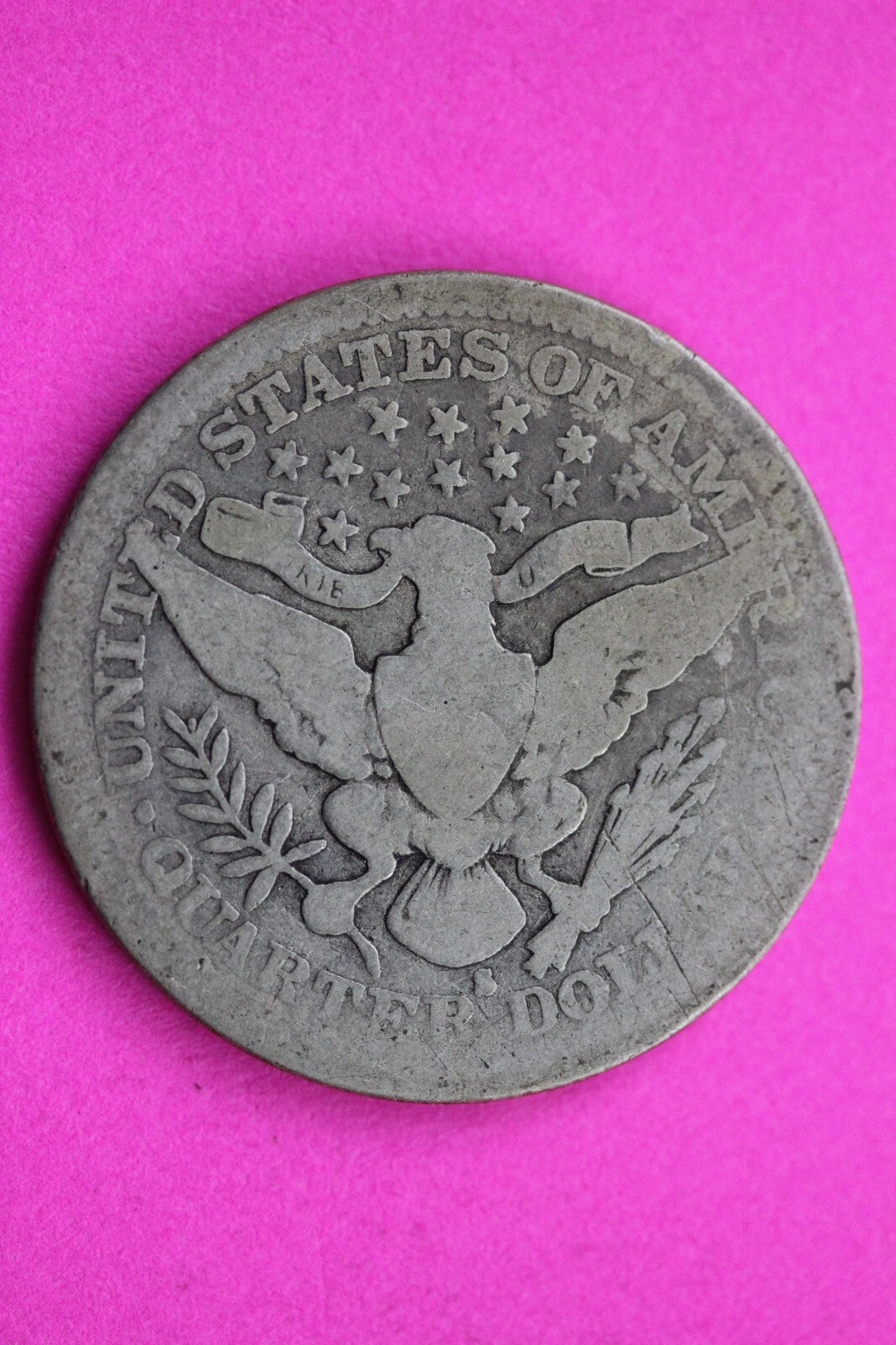 1915 S Barber Liberty Silver Quarter Scarce Guaranteed Authentic Rare Coin 0882