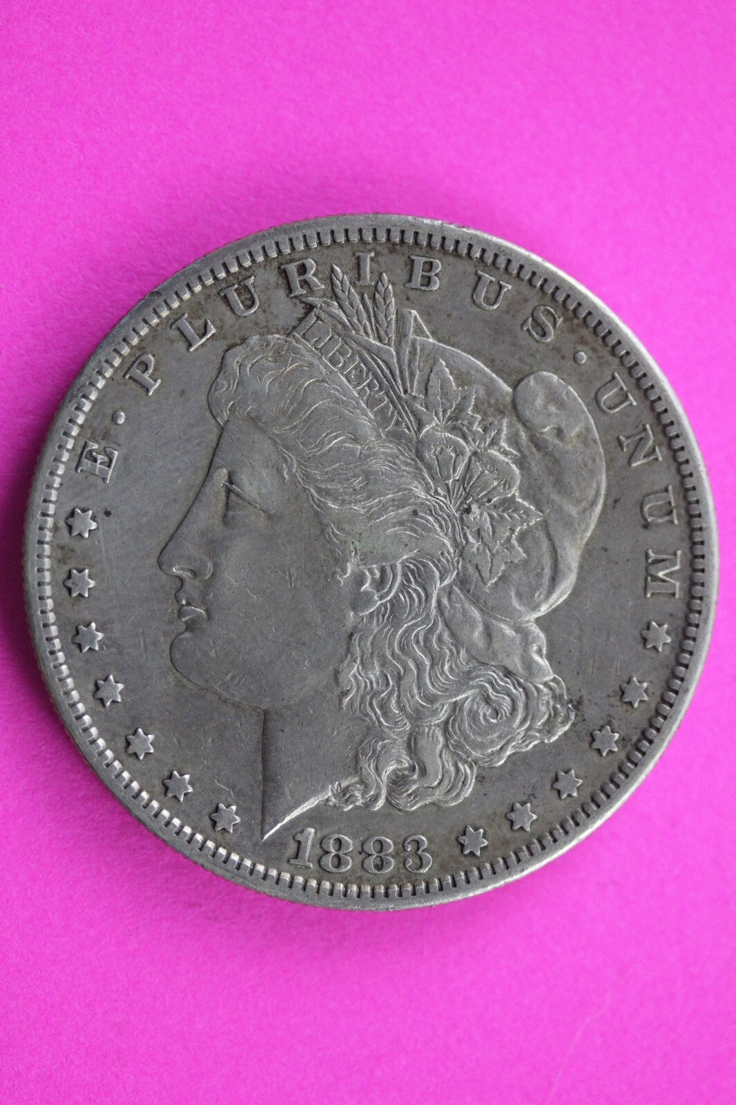 1883 S Morgan Lady Liberty Rare Date Silver Dollar Authentic 0224N