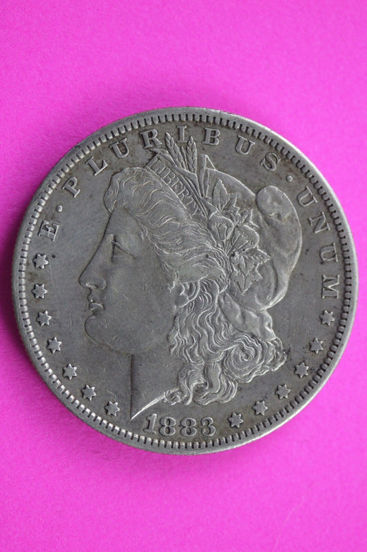 1883 S Morgan Lady Liberty Rare Date Silver Dollar Authentic 0224N