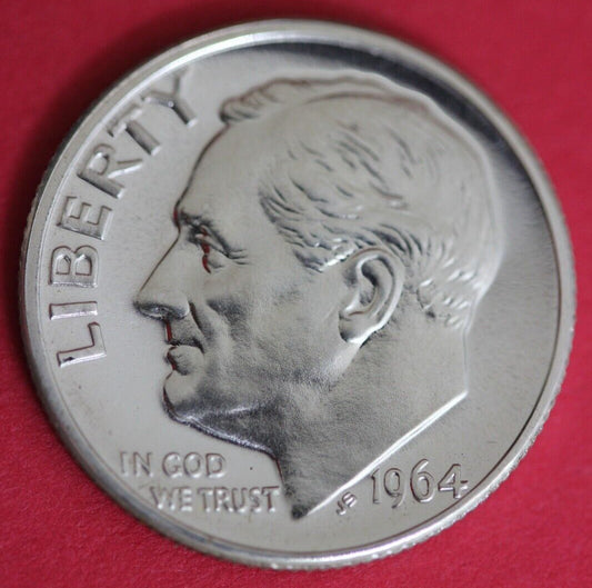 1964 Silver Proof Roosevelt Dime Exact Coin Shown  35