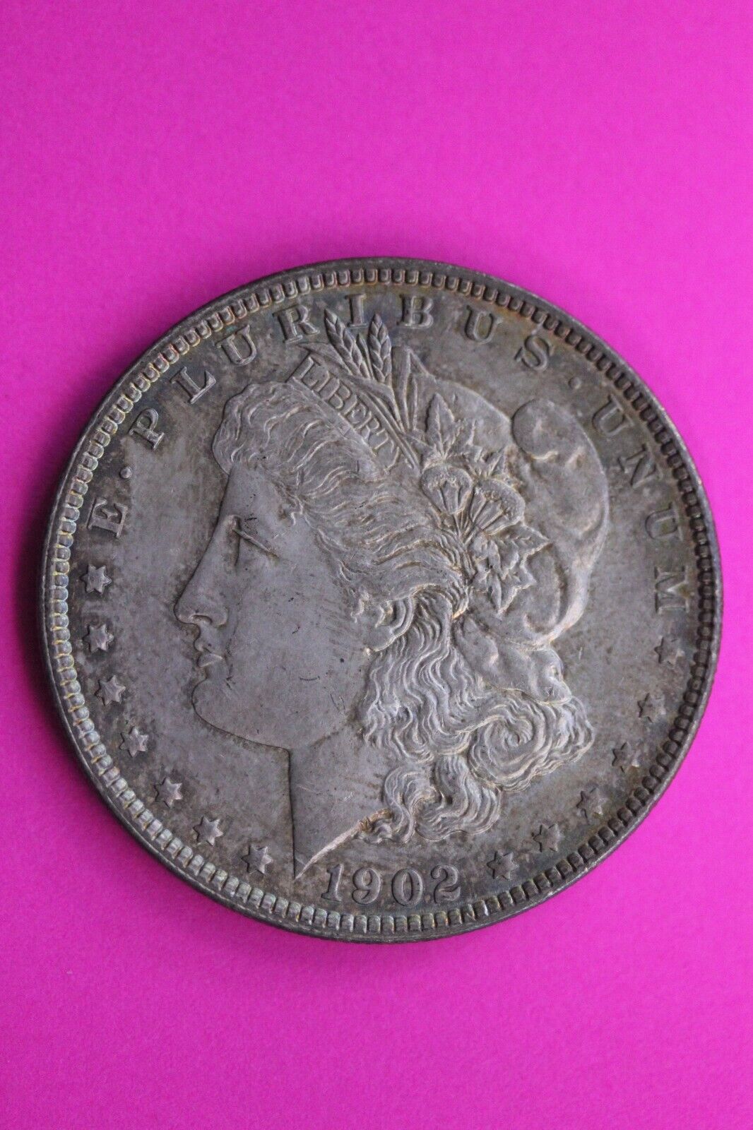 Toned High Grade 1902 P Morgan Liberty Silver Dollar Philadelphia Mint Coin 297