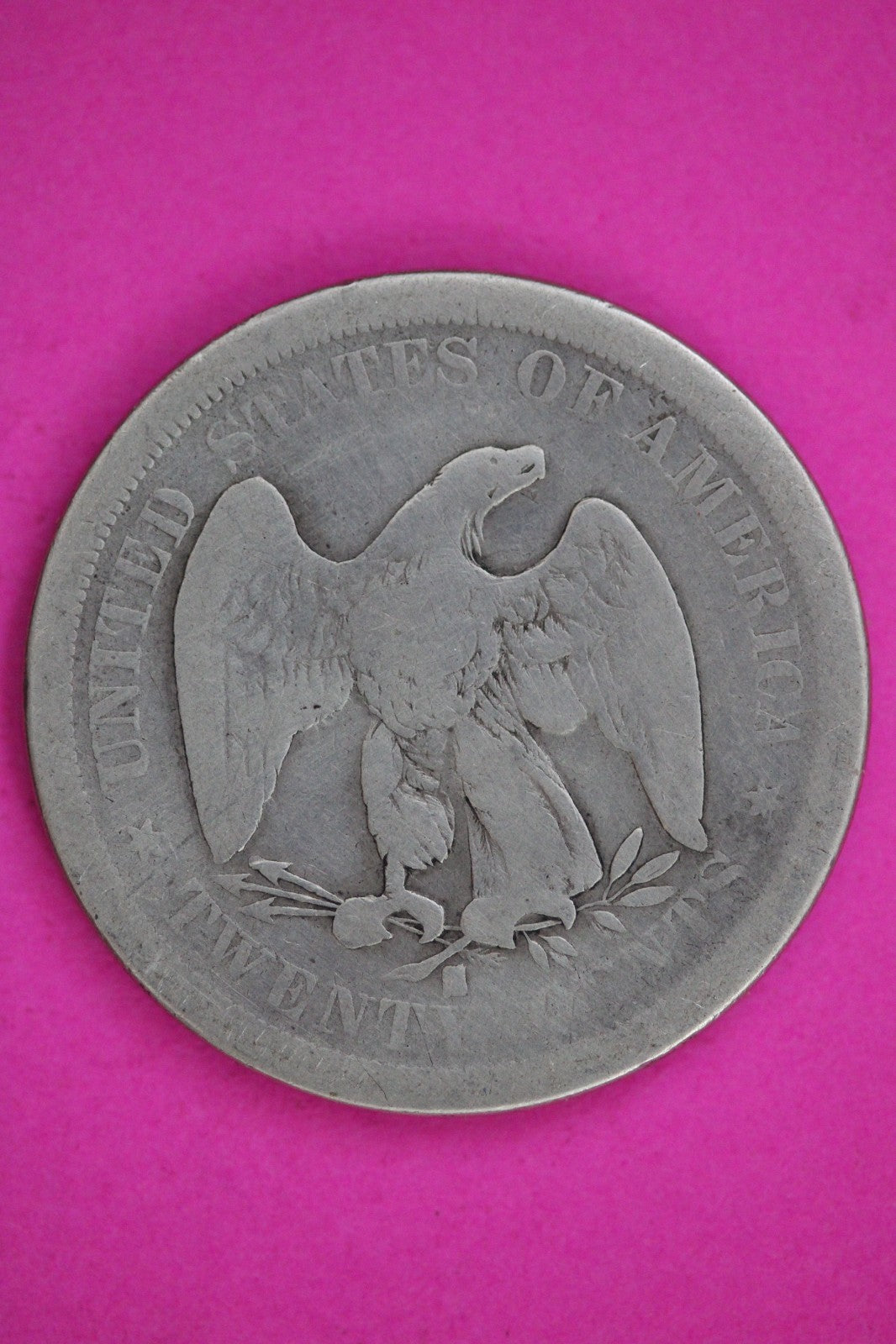 1875 S 20 Twenty Cent Silver Coin Guaranteed Authentic & Genuine USA Seller 2838