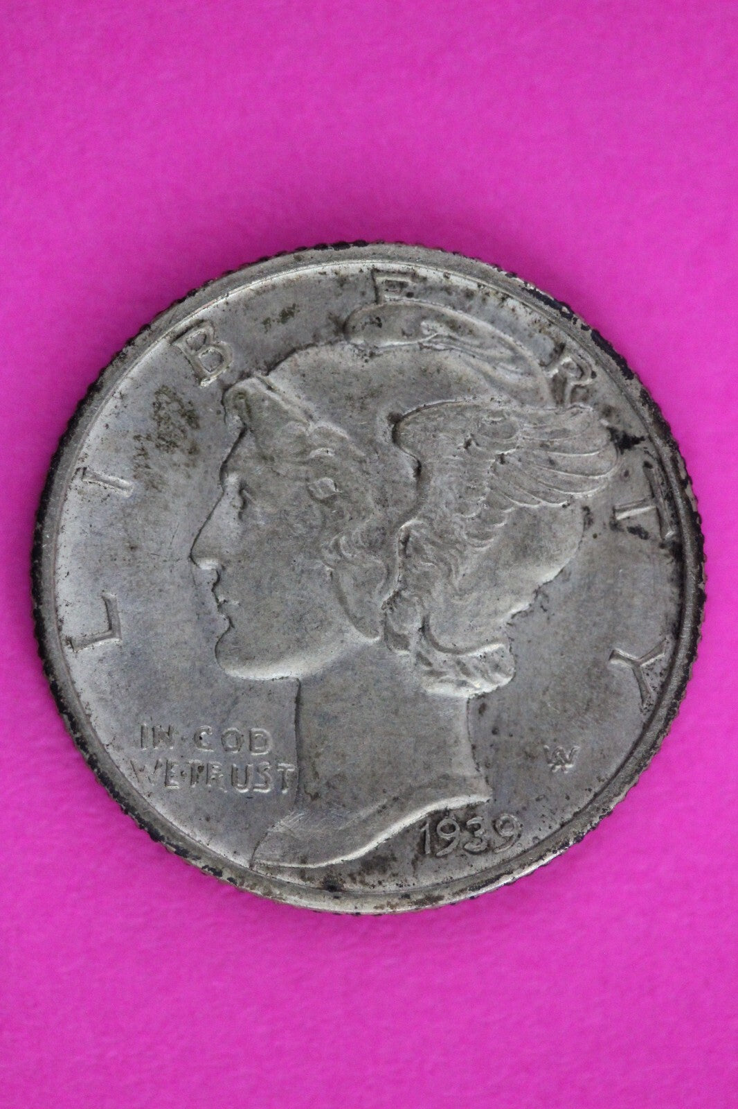 1939 D Mercury Winged Liberty Dime Semi Key Date Exact Same Coin In Pics 52
