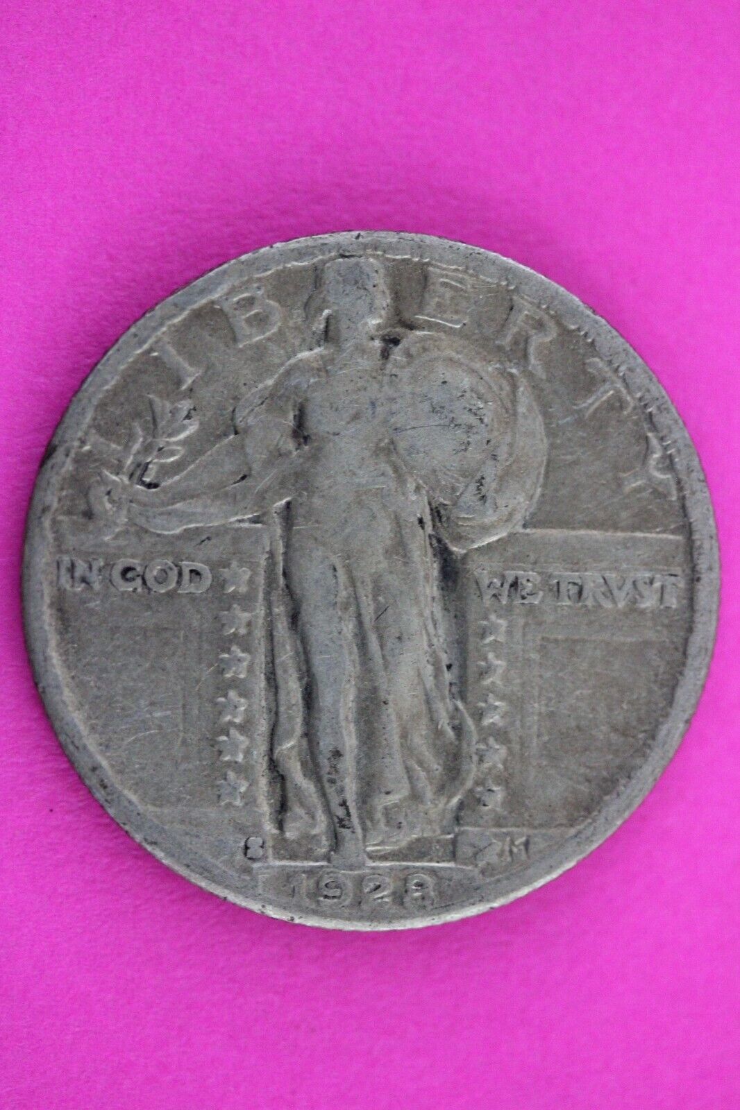Full Date 1928 S Standing Liberty Silver Quarter You Get The Coin In Pic TOM 157