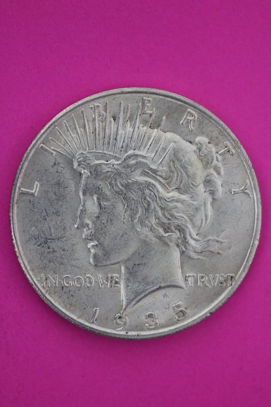 High Grade 1935 S Liberty Peace Silver Dollar San Francisco Semi Key Coin 102