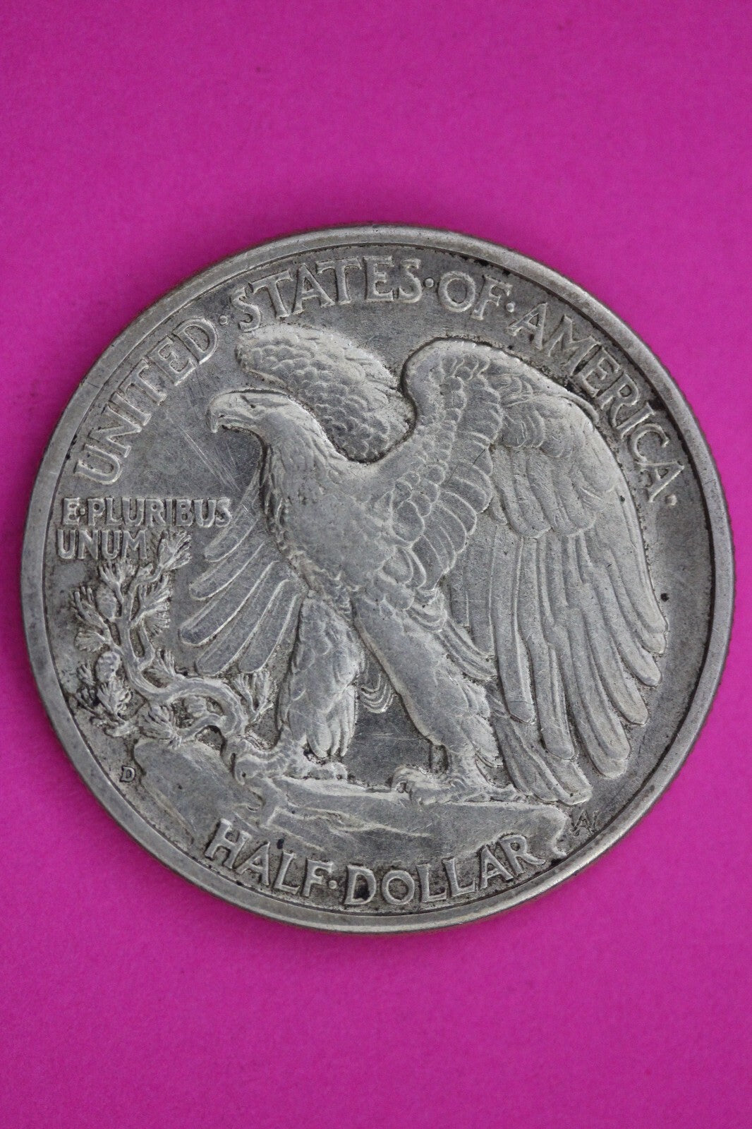 1938 D Walking Liberty Silver Half Dollar Guaranteed Authentic Genuine Coin 1124