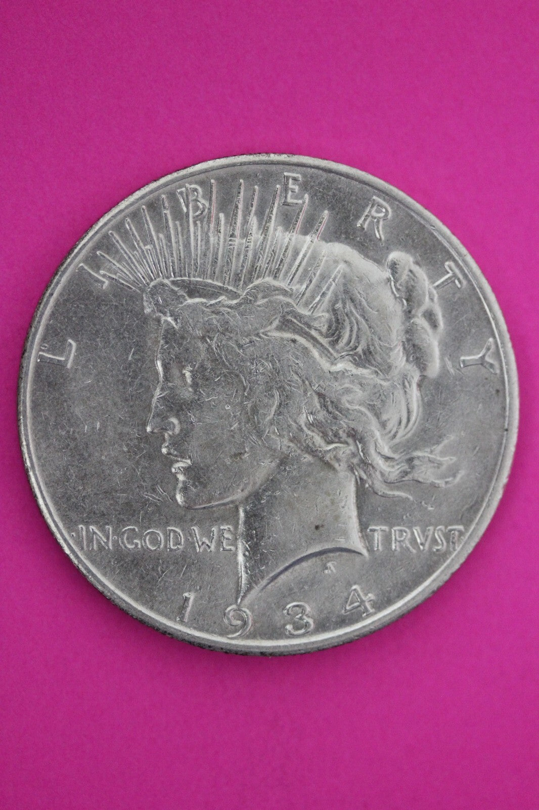 High Grade 1934 S Liberty Peace Silver Dollar San Francisco Semi Key Coin 117