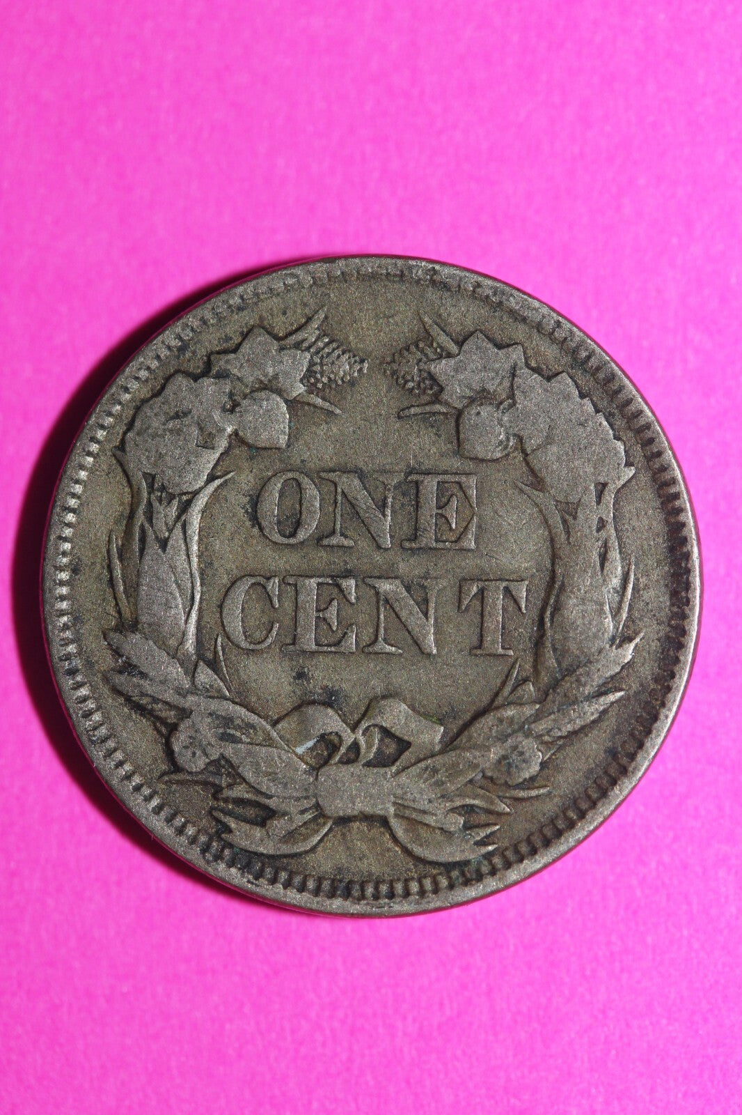 1857 Flying Eagle Cent Penny Exact Scarce Early Type Coin as Pictured 20