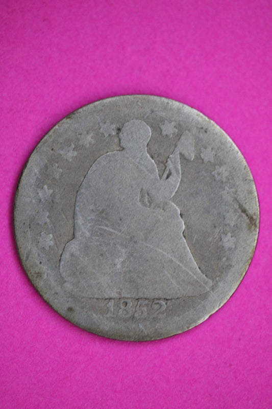 1852 O Seated Half Dime Silver Exact Coin Shown Filler Damaged Bent 2737