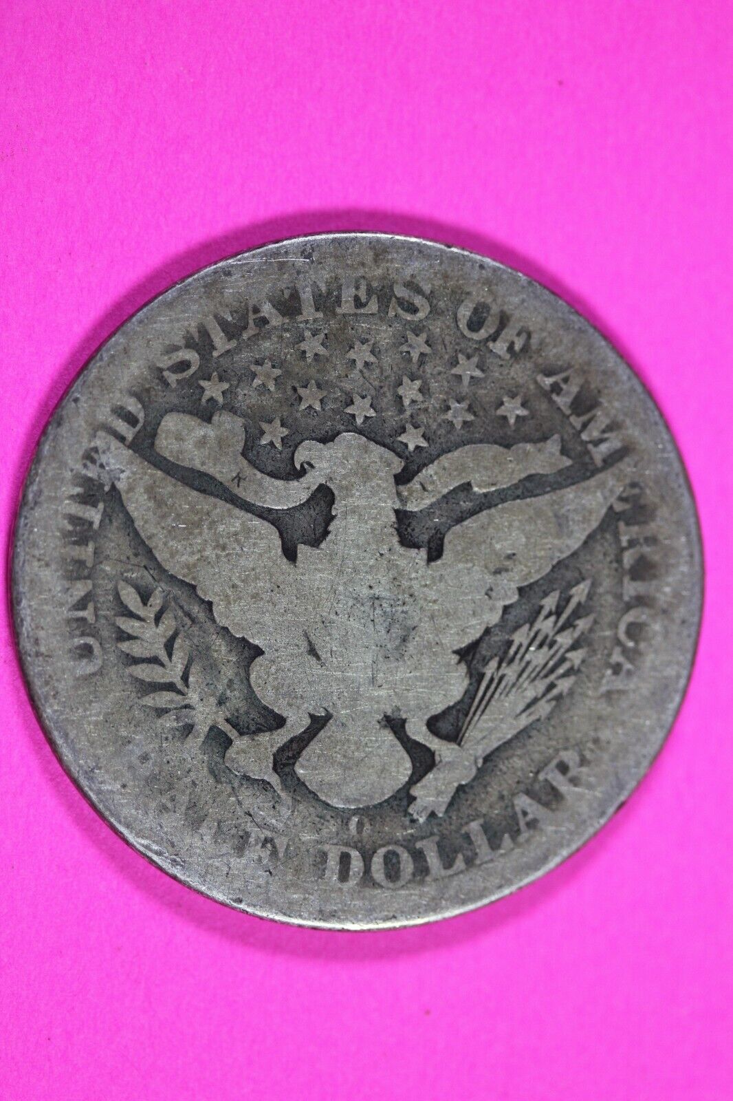 1898 O Barber Liberty Half Dollar Scarce Semi Key Date Coin New Orleans Mint 268