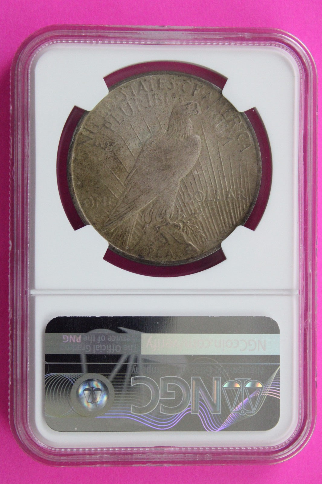 1922 P MS 63 Liberty Peace Silver Dollar NGC Certified Graded Authentic 714