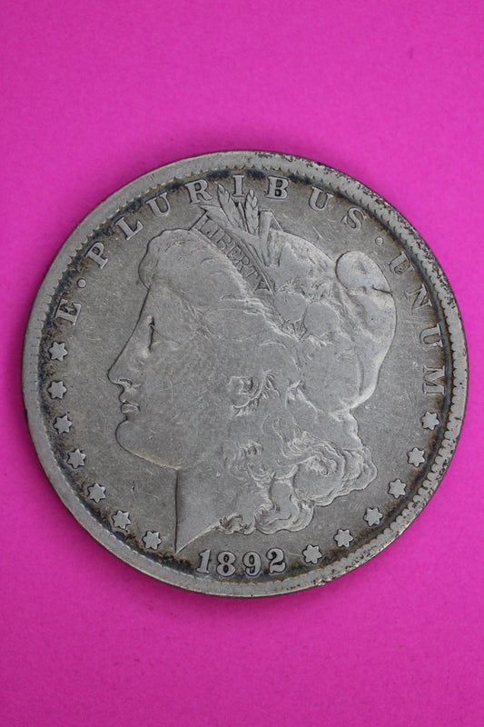 1892 S Morgan Lady Liberty Silver Dollar Guaranteed Authentic & Genuine 1742
