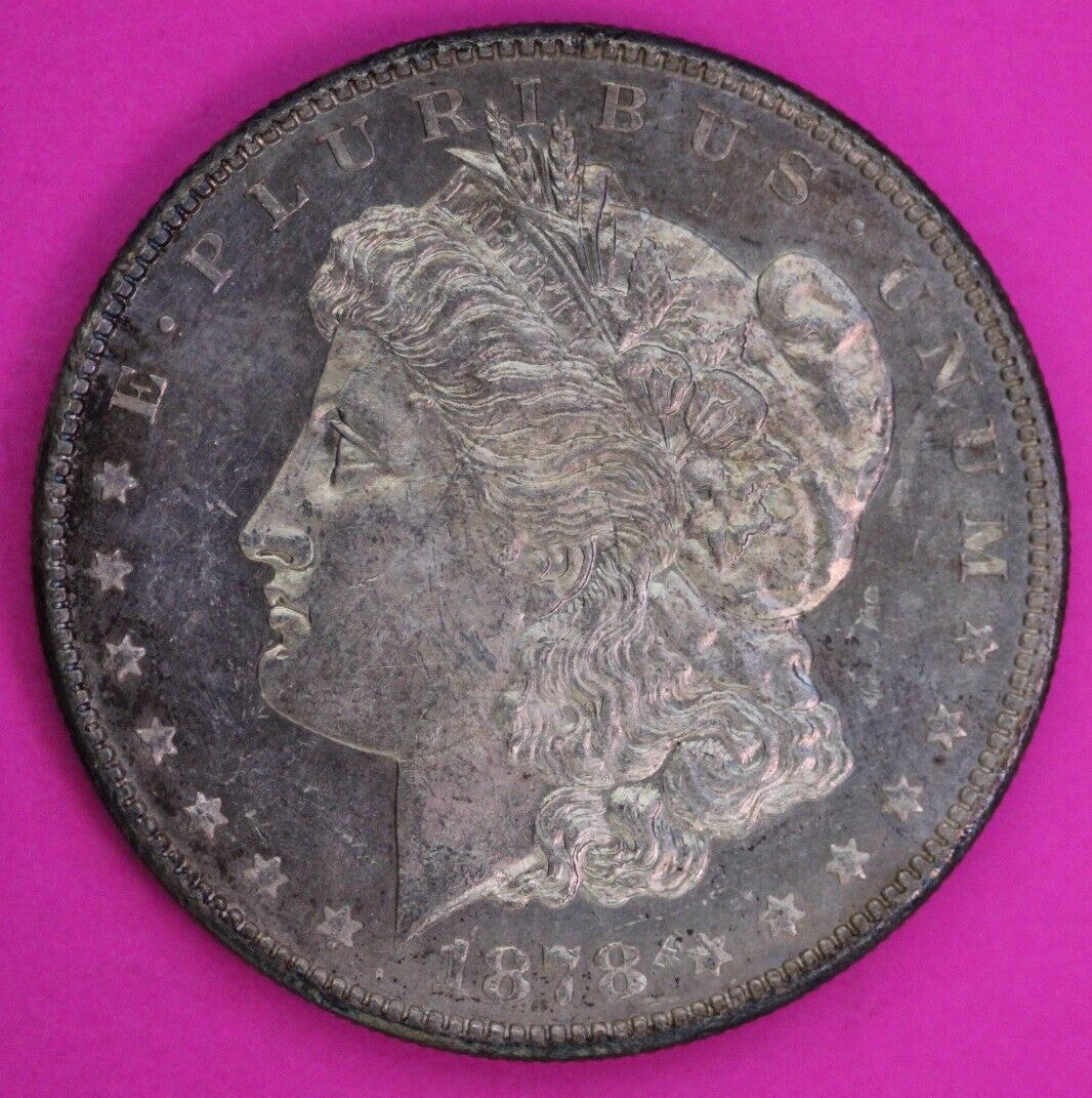 Cameo-ish 1878 S Morgan Lady Liberty Silver Dollar Key Coin San Francisco 378