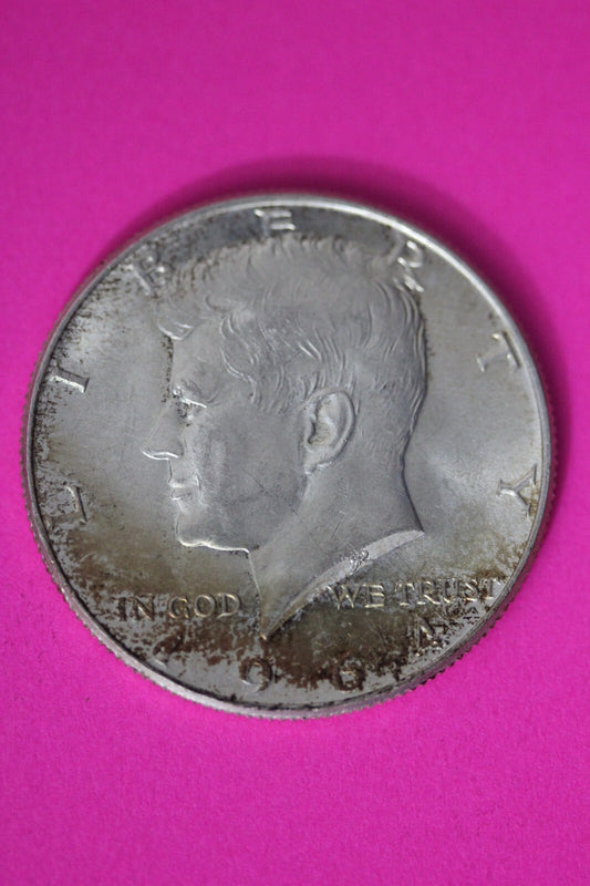 Nicely Toned 1964 P John F Kennedy Silver Half Dollar Exact Gem Coin Shown 01