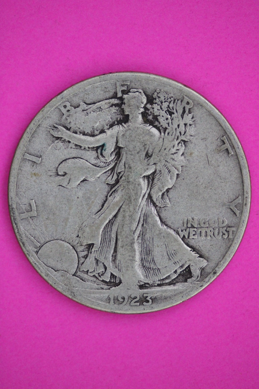 1923 S Walking Liberty Walker Half Dollar Coin Guaranteed Authentic Genuine 2410
