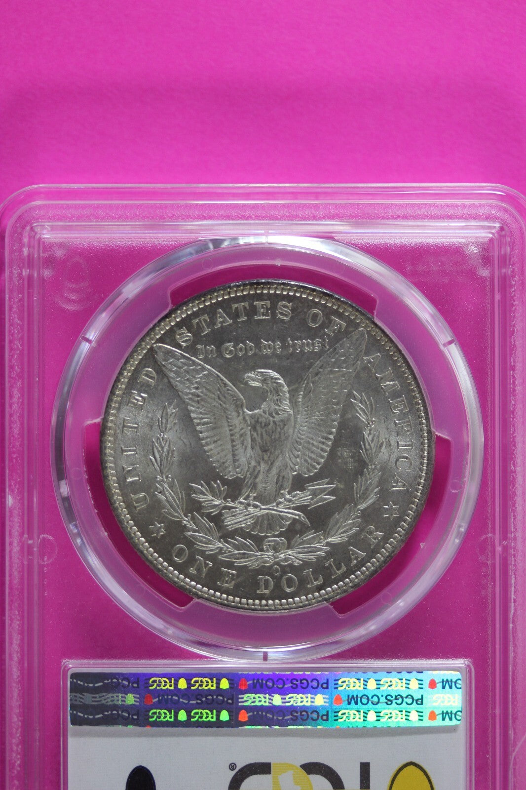 Nicely Toned 1881 O MS 62 Liberty Morgan Silver Dollar PCGS Certified Slab 763