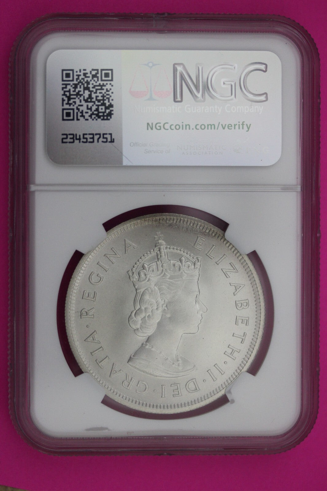 1959 MS 68 Bermuda Crown Colony Founding Silver Coin NGC Certified Authentic 213