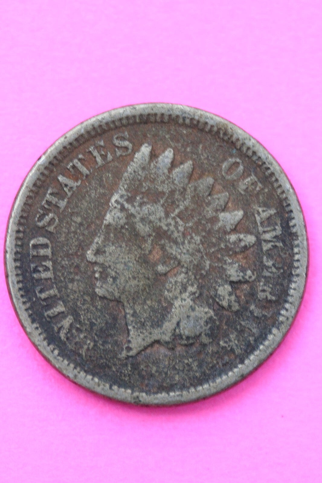 1859 Copper Nickel Indian Head Cent Penny Exact Early Type Coin Pictured 101